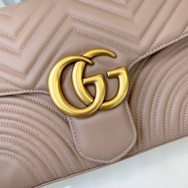 Replica Gucci GG Marmont Medium Matelasse Shoulder Bag - Image 7