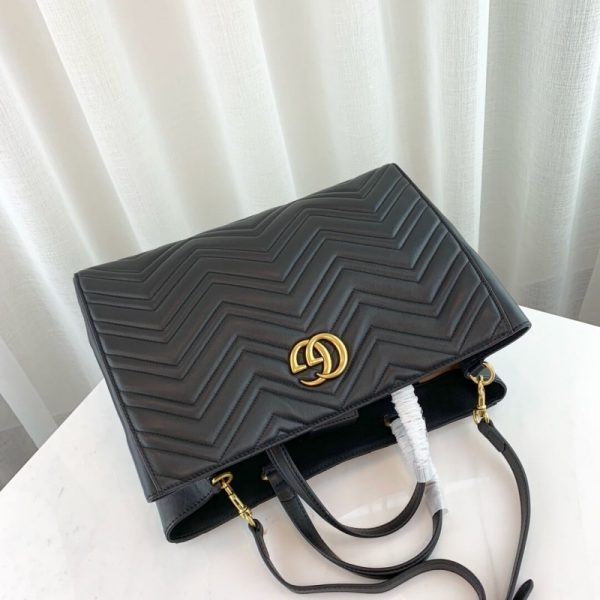 Gucci GG Marmont Matelasse Medium Top Handle Replica Bag - Image 4
