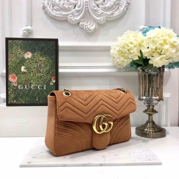 Gucci GG Marmont Velvet Shoulder Bag - Medium Replica 443496 - Image 3