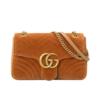 Gucci GG Marmont Velvet Shoulder Bag - Medium Replica 443496