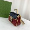 Best Replicas Bags - Replica Gucci GG Marmont Mini Bag – Blue & Red Leather Shop For Best Louis Vuitton LV Replica Bags With Cheap Price