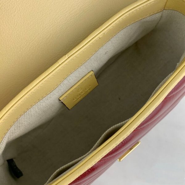 Replica Gucci GG Marmont Mini Bag – Blue & Red Leather - Image 10
