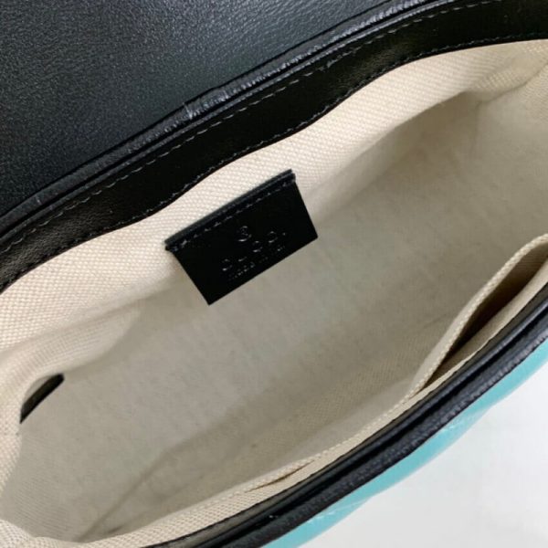 Replica Gucci GG Marmont Mini Bag in Butter & Pastel Blue Leather - Image 11