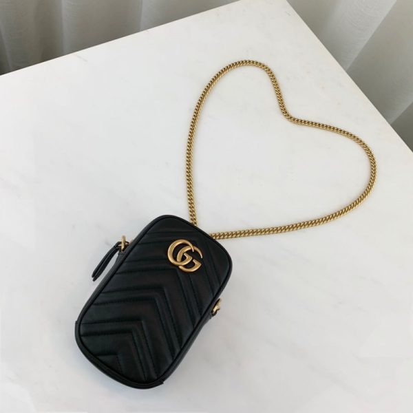 Replica Gucci GG Marmont Mini Bag - Style 598597 - Image 6