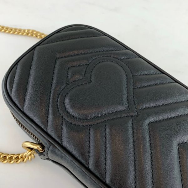 Replica Gucci GG Marmont Mini Bag - Style 598597 - Image 9
