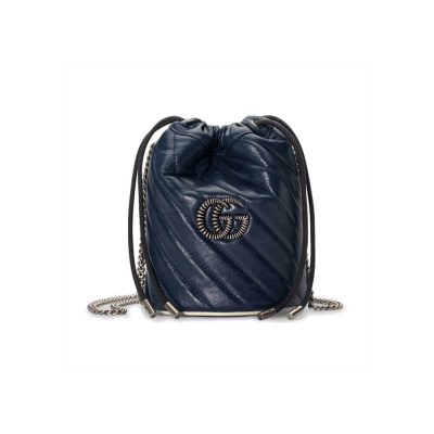 Gucci GG Marmont Mini Replica Bucket Bag in Blue