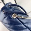 Best Replicas Bags - Gucci GG Marmont Mini Replica Bucket Bag in Blue Shop For Best Louis Vuitton LV Replica Bags With Cheap Price
