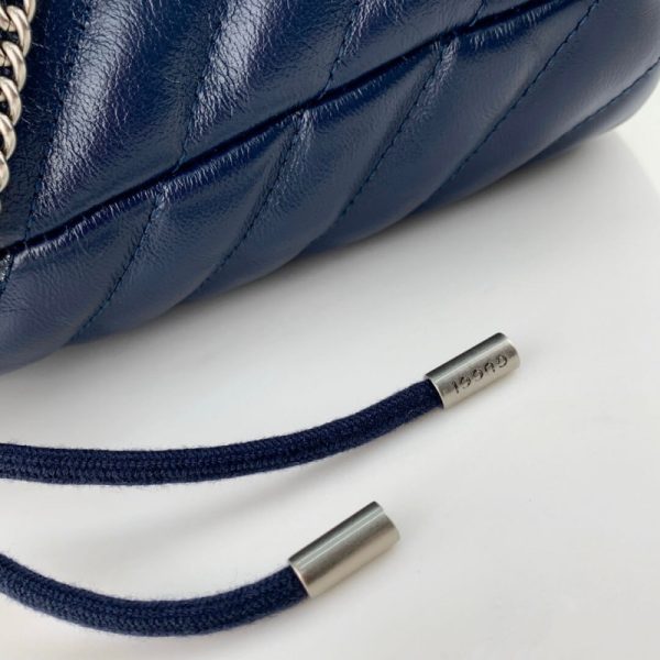 Gucci GG Marmont Mini Replica Bucket Bag in Blue - Image 8