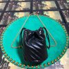 Best Replicas Bags - Gucci GG Marmont Mini Bucket Bag Replica - Black Shop For Best Louis Vuitton LV Replica Bags With Cheap Price