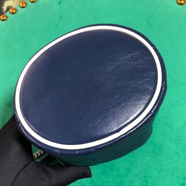 Gucci GG Marmont Mini Bucket Bag Blue Replica - Image 5