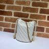 Best Replicas Bags - Replica Gucci GG Marmont Mini Bucket Bag in White Shop For Best Louis Vuitton LV Replica Bags With Cheap Price