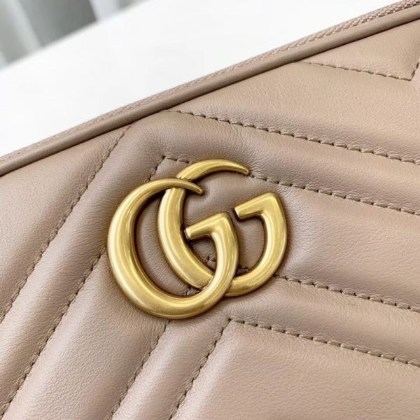 Replica Gucci GG Marmont Mini Chain Bag 546581 in Leather - Image 5
