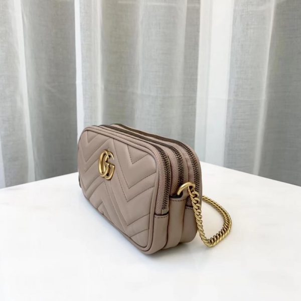 Replica Gucci GG Marmont Mini Chain Bag 546581 in Leather - Image 6