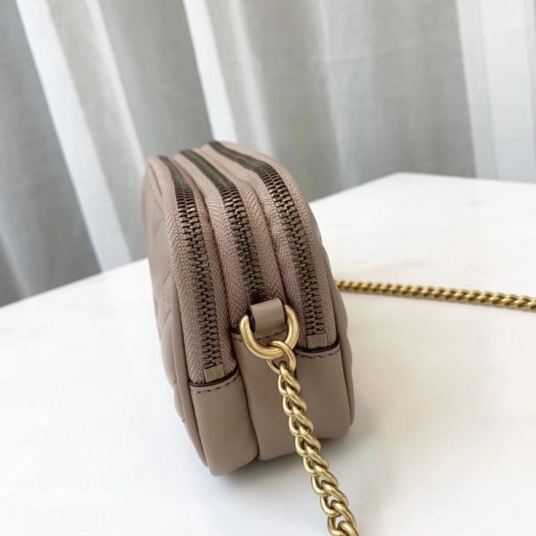 Replica Gucci GG Marmont Mini Chain Bag 546581 in Leather - Image 9