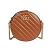 Best Replicas Bags - Replica Gucci GG Marmont Mini Round Shoulder Bag Shop For Best Louis Vuitton LV Replica Bags With Cheap Price