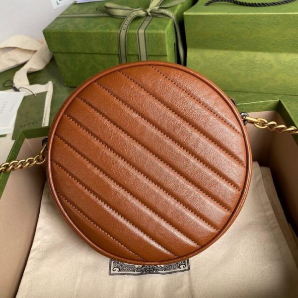 Replica Gucci GG Marmont Mini Round Shoulder Bag - Image 3