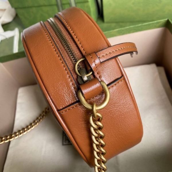 Replica Gucci GG Marmont Mini Round Shoulder Bag - Image 5