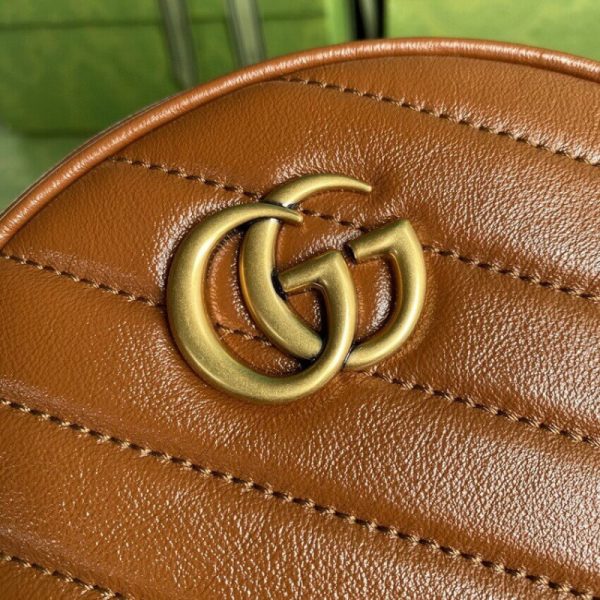 Replica Gucci GG Marmont Mini Round Shoulder Bag - Image 6