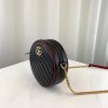 Best Replicas Bags - Replica Gucci GG Marmont Mini Round Black Shoulder Bag Shop For Best Louis Vuitton LV Replica Bags With Cheap Price
