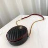 Best Replicas Bags - Replica Gucci GG Marmont Mini Round Black Shoulder Bag Shop For Best Louis Vuitton LV Replica Bags With Cheap Price
