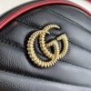 Best Replicas Bags - Replica Gucci GG Marmont Mini Round Black Shoulder Bag Shop For Best Louis Vuitton LV Replica Bags With Cheap Price