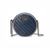 Best Replicas Bags - Gucci GG Marmont Mini Round Blue Shoulder Bag Replica Shop For Best Louis Vuitton LV Replica Bags With Cheap Price