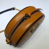 Best Replicas Bags - Replica Gucci GG Marmont Mini Round Shoulder Bag in Cognac Shop For Best Louis Vuitton LV Replica Bags With Cheap Price