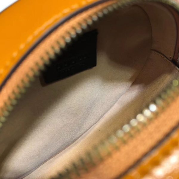 Replica Gucci GG Marmont Mini Round Shoulder Bag in Cognac - Image 9