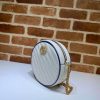 Best Replicas Bags - Replica Gucci GG Marmont Round Mini Bag - White Shop For Best Louis Vuitton LV Replica Bags With Cheap Price