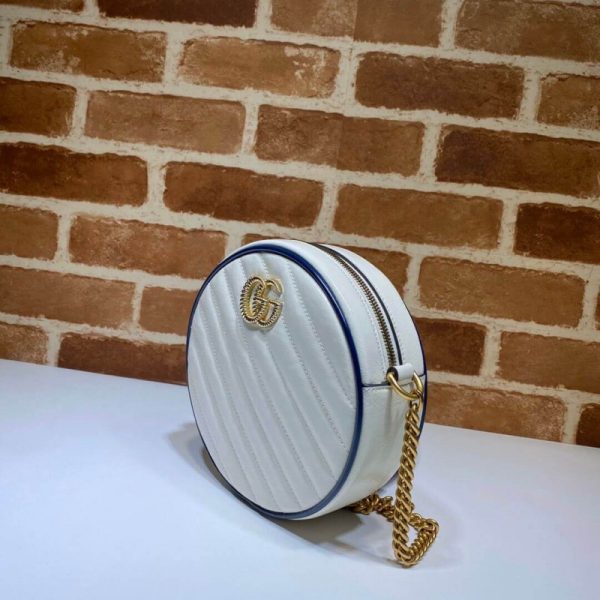 Replica Gucci GG Marmont Round Mini Bag - White - Image 2