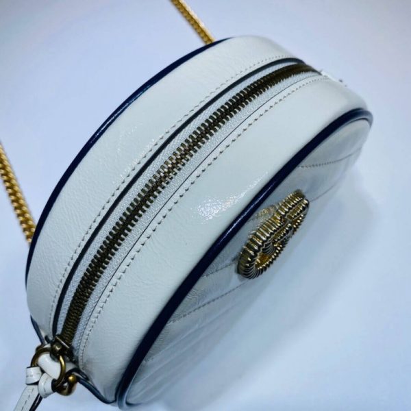 Replica Gucci GG Marmont Round Mini Bag - White - Image 6