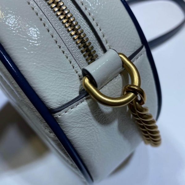 Replica Gucci GG Marmont Round Mini Bag - White - Image 8