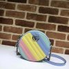 Best Replicas Bags - Gucci GG Marmont Mini Round Shoulder Bag - Pastel Rainbow Shop For Best Louis Vuitton LV Replica Bags With Cheap Price