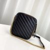 Best Replicas Bags - Replica Gucci GG Marmont Mini Shoulder Bag in Black Shop For Best Louis Vuitton LV Replica Bags With Cheap Price