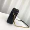 Best Replicas Bags - Replica Gucci GG Marmont Mini Shoulder Bag in Black Shop For Best Louis Vuitton LV Replica Bags With Cheap Price