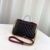 Best Replicas Bags - Gucci GG Marmont Mini Top Handle Bag - Black Replica Shop For Best Louis Vuitton LV Replica Bags With Cheap Price