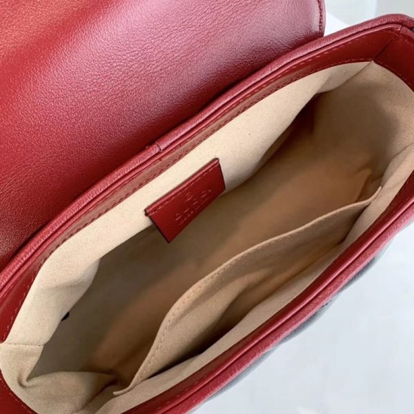 Gucci GG Marmont Mini Top Handle Bag - Black Replica - Image 10