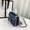 Best Replicas Bags - Replica Gucci GG Marmont Mini Top Handle Bag in Blue Shop For Best Louis Vuitton LV Replica Bags With Cheap Price