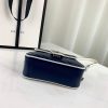 Best Replicas Bags - Replica Gucci GG Marmont Mini Top Handle Bag in Blue Shop For Best Louis Vuitton LV Replica Bags With Cheap Price
