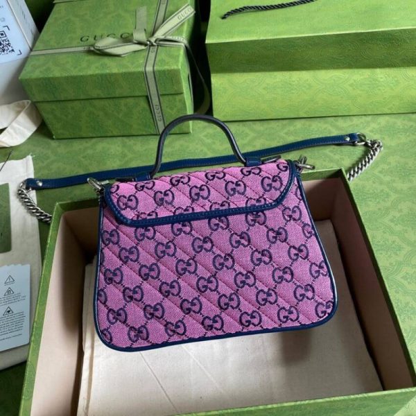 Gucci GG Marmont Multicolor Mini Handle Bag Replica - Image 3