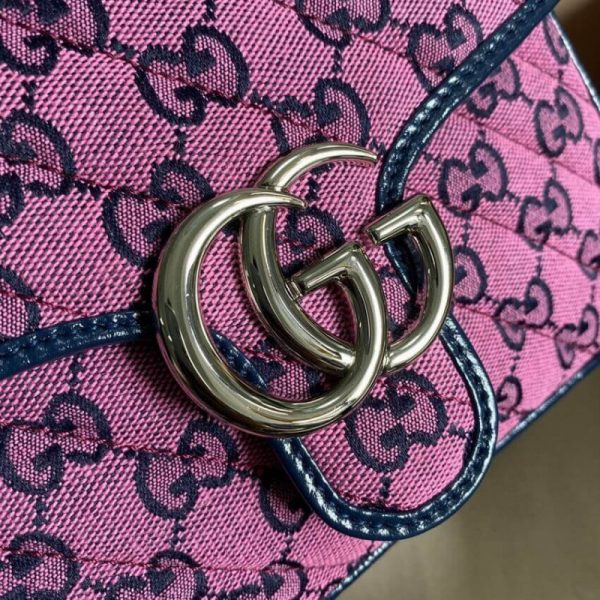 Gucci GG Marmont Multicolor Mini Handle Bag Replica - Image 6