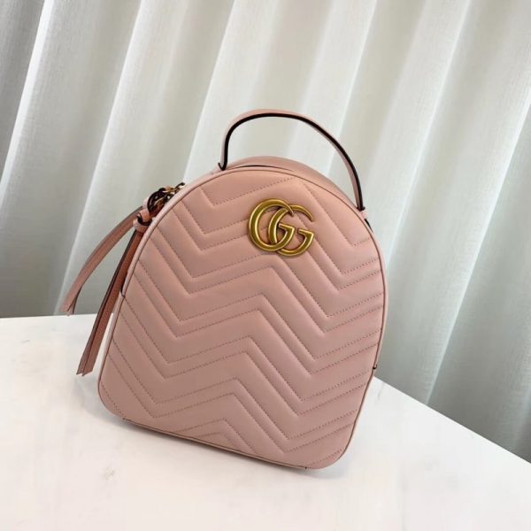 Replica Gucci GG Marmont Quilted Leather Backpack - Image 2