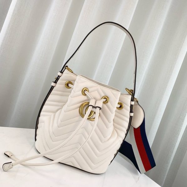 Gucci GG Marmont Quilted Leather Bucket Bag Replica - Image 2