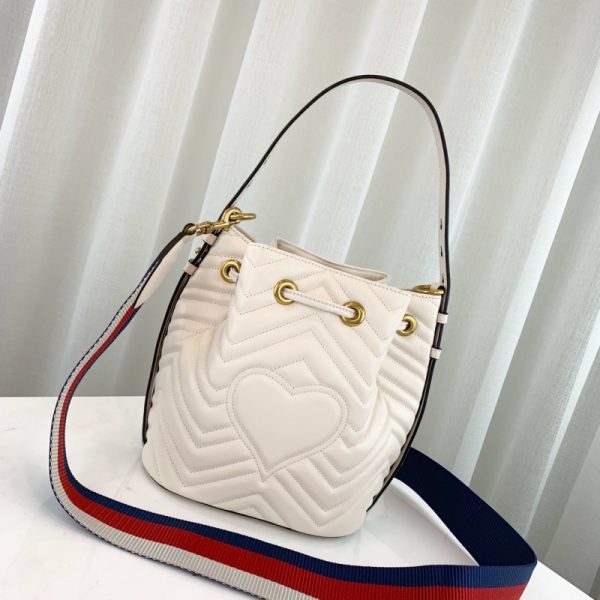 Gucci GG Marmont Quilted Leather Bucket Bag Replica - Image 3