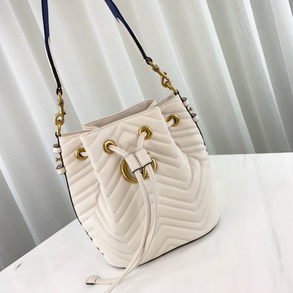 Gucci GG Marmont Quilted Leather Bucket Bag Replica - Image 8