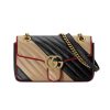 Best Replicas Bags - Replica Gucci GG Marmont Small Shoulder Bag Beige/Black Shop For Best Louis Vuitton LV Replica Bags With Cheap Price