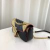 Best Replicas Bags - Replica Gucci GG Marmont Small Shoulder Bag Beige/Black Shop For Best Louis Vuitton LV Replica Bags With Cheap Price