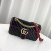 Best Replicas Bags - Gucci GG Marmont Small Shoulder Bag - Black Replica Shop For Best Louis Vuitton LV Replica Bags With Cheap Price