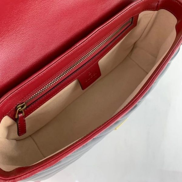 Gucci GG Marmont Small Shoulder Bag - Black Replica - Image 9