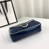 Best Replicas Bags - Replica Gucci GG Marmont Small Shoulder Bag in Blue Shop For Best Louis Vuitton LV Replica Bags With Cheap Price